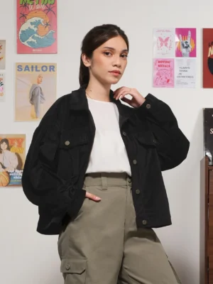 Corduroy Jacket - Black