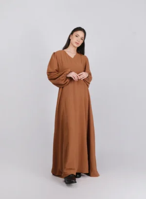 Overlap Dress - Cinnamon