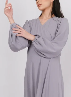 Overlap Dress - Periwinkle