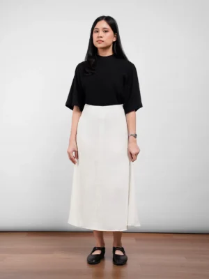 Midi Slip Skirt - Broken White
